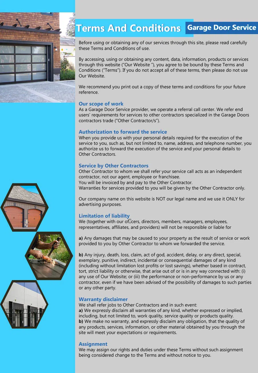 Capitol Garage Door Service Hasbrouck Heights, NJ 201-383-1101 - terms4